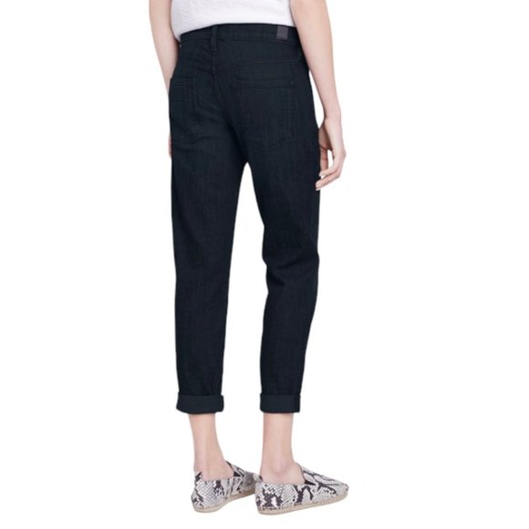 Vince Mason Relaxed Rolled Jeans in Thesta (Black) 32 with stretch - Picture 2 of 11